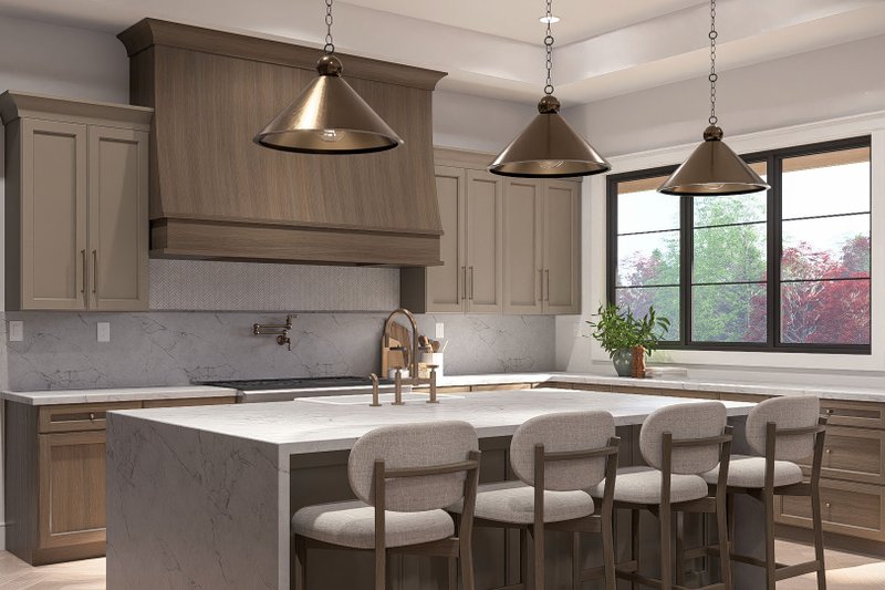 Home Plan - Interior - Kitchen 1 for Beach House Plan #455-820 - 2 bed, 2.5 bath