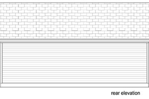 Exterior - Rear Elevation for Cottage House Plan #84-533 - 1 bed, 1 bath