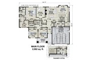 Craftsman Style House Plan - 3 Beds 2.5 Baths 2082 Sq/Ft Plan #51-1181 