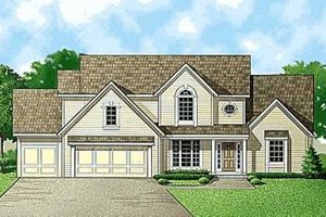 Traditional Exterior - Front Elevation Plan #67-184