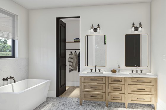 Interior - Master Bathroom for Barndominium House Plan #455-533 - 2 bed, 2 bath