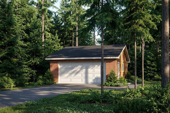 Exterior - Front Elevation for Traditional House Plan #22-440, 0 bath