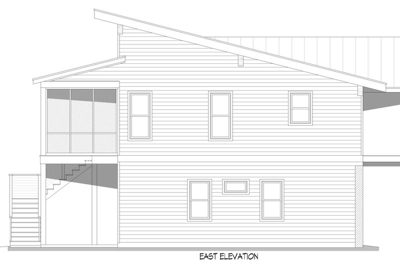 Architectural House Design - Exterior - Other Elevation 1 for Country House Plan #932-1386 - 3 bed, 2.5 bath