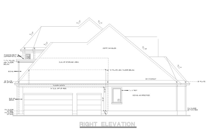 Home Plan - Exterior - Other Elevation 1 for European House Plan #20-1580 - 4 bed, 4 bath