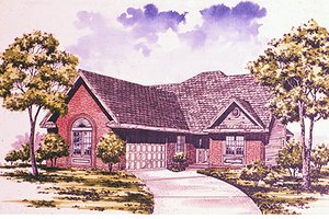 Traditional Exterior - Front Elevation Plan #30-203