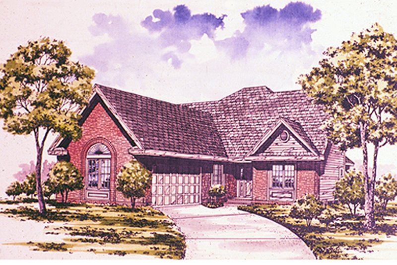 Traditional Style House Plan - 3 Beds 2.5 Baths 2060 Sq/Ft Plan #30-203