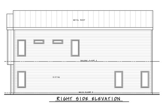 Exterior - Other Elevation 1 for Modern House Plan #20-2565 - 2 bed, 2.5 bath