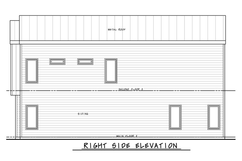 Home Plan - Exterior - Other Elevation 1 for Modern House Plan #20-2565 - 2 bed, 2.5 bath