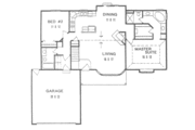 Ranch Style House Plan - 2 Beds 2 Baths 1244 Sq/Ft Plan #58-123 