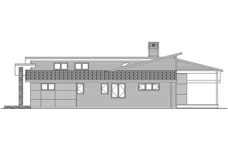 Home Plan - Exterior - Other Elevation 1 for Contemporary House Plan #124-1456 - 2 bed, 2 bath