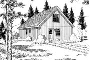 Country Style House Plan - 1 Beds 1 Baths 1003 Sq/Ft Plan #312-438 