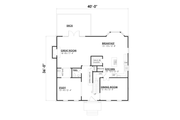 Colonial Style House Plan - 3 Beds 2.5 Baths 2938 Sq/Ft Plan #30-368 