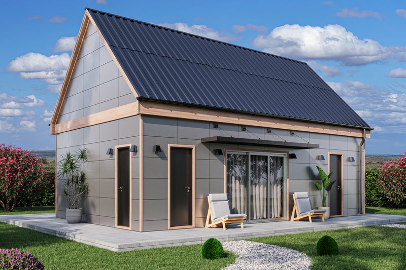 Architectural House Design - Exterior - Other Elevation 1 for Modern House Plan #1106-2 - 1 bed, 1 bath
