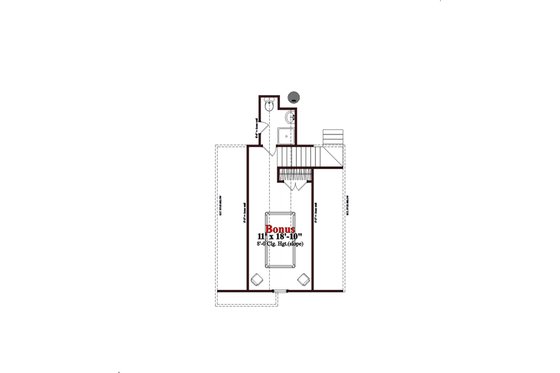 Floor Plan - Upper Floor for Traditional House Plan #63-352 - 3 bed, 3 bath