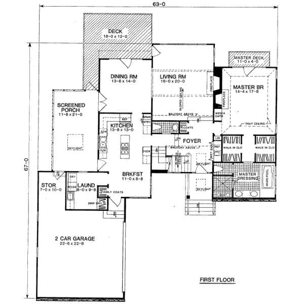 Floor Plan - Main Floor Plan #322-101