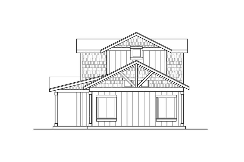 House Design - Exterior - Other Elevation 1 for Country House Plan #124-1185 - 3 bed, 2.5 bath