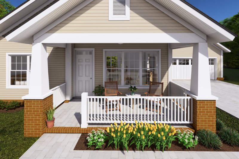 Dream House Plan - Exterior - Other Elevation 3 for Cottage House Plan #513-2083 - 2 bed, 2 bath