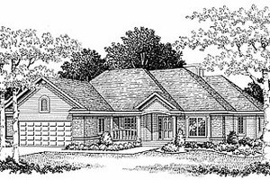 Traditional Exterior - Front Elevation Plan #70-277