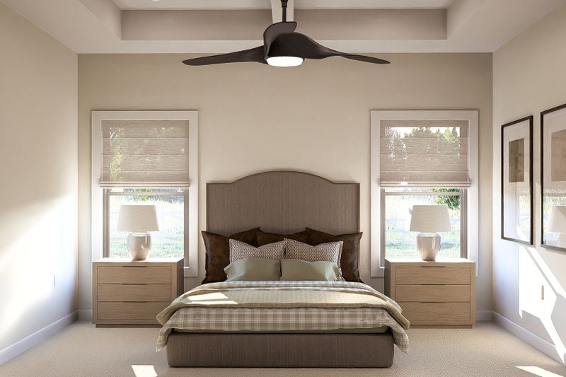 Home Plan - Interior - Master Bedroom for Farmhouse House Plan #455-222 - 3 bed, 2.5 bath