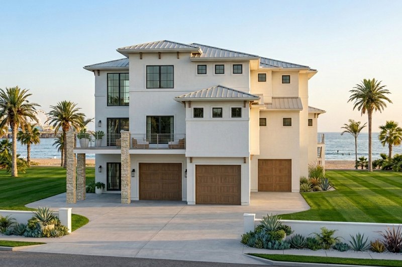 House Plan Design - Beach Exterior - Front Elevation Plan #455-744