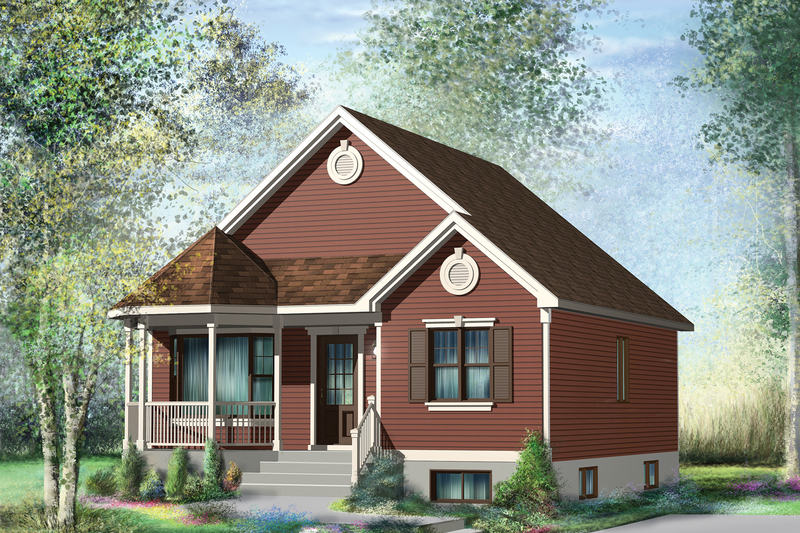Architectural House Design - Country Exterior - Front Elevation Plan #25-4430
