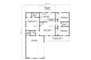 Ranch Style House Plan - 3 Beds 2 Baths 1224 Sq/Ft Plan #17-2138 