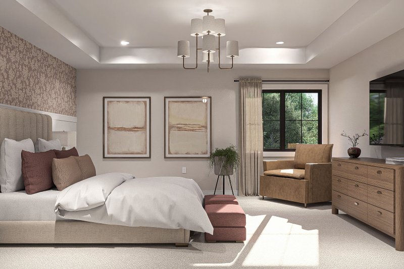 House Design - Interior - Master Bedroom 1 for Farmhouse House Plan #455-237 - 4 bed, 4 bath
