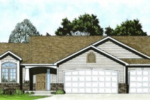 Craftsman Exterior - Front Elevation Plan #58-169