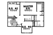 Traditional Style House Plan - 3 Beds 2.5 Baths 1856 Sq/Ft Plan #50-210 