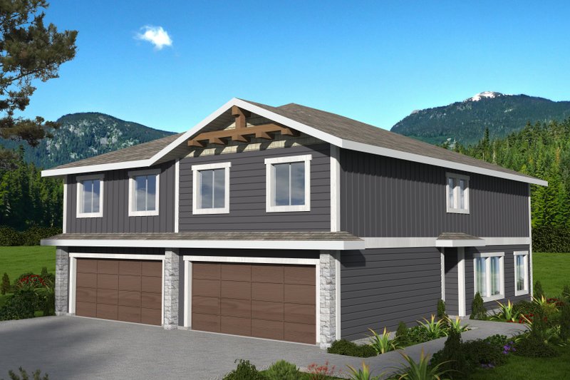 Home Plan - Craftsman Exterior - Front Elevation Plan #117-1039