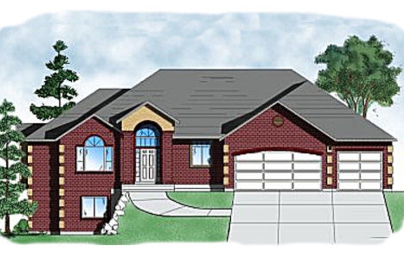 Dream House Plan - Ranch Exterior - Front Elevation Plan #5-127