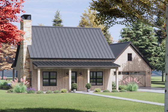 Exterior - Front Elevation 6 for Farmhouse House Plan #1096-159 - 3 bed, 2.5 bath