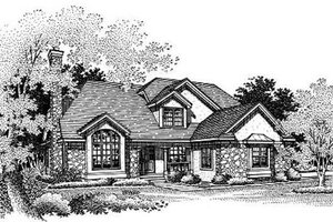 Exterior - Other Elevation for Traditional House Plan #50-183 - 3 bed, 2.5 bath