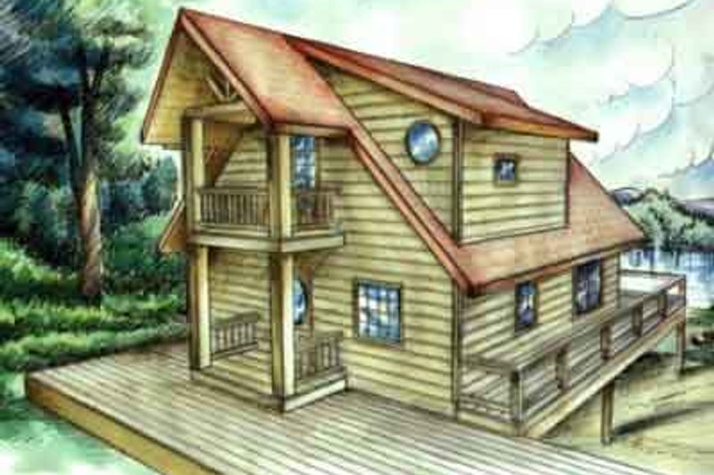 Dream House Plan - Modern Exterior - Front Elevation Plan #117-227