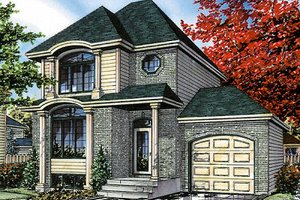 Colonial Exterior - Front Elevation Plan #138-189