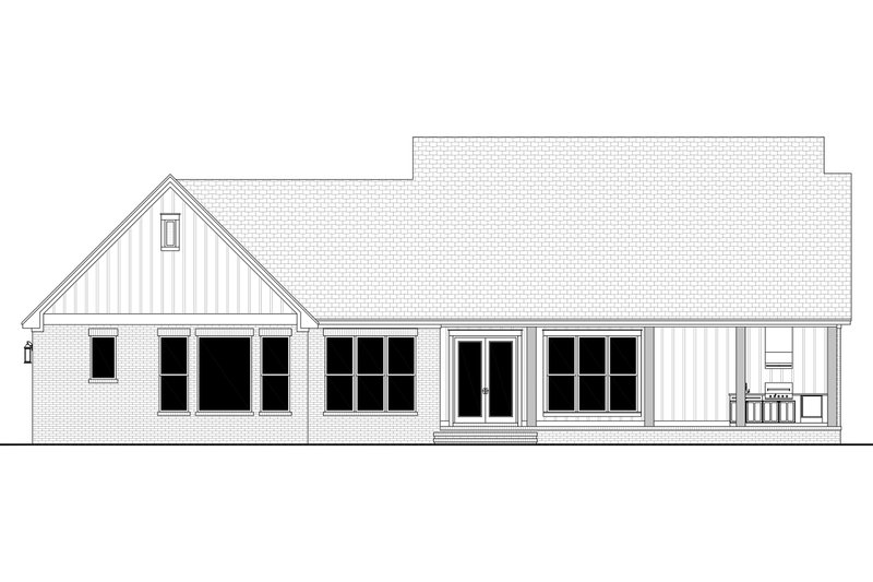 Architectural House Design - Exterior - Rear Elevation 2 for Farmhouse House Plan #430-427 - 3 bed, 3.5 bath