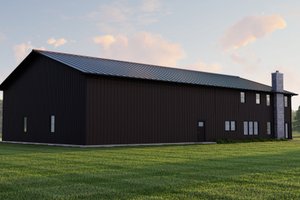 Exterior - Rear Elevation for Barndominium House Plan #1064-193 - 3 bed, 2.5 bath