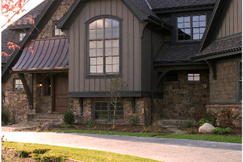 Dream House Plan - European style home, rear elevation