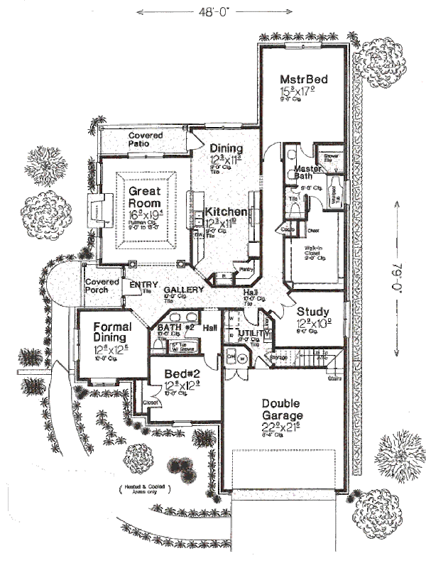 House Plan Design - European Floor Plan - Main Floor Plan #310-957