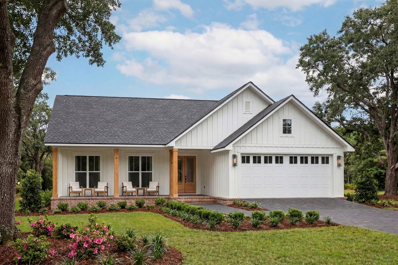 Architectural House Design - Exterior - Front Elevation 2 for Farmhouse House Plan #430-428 - 3 bed, 2 bath