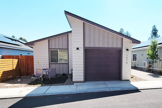 Exterior - Rear Elevation for Modern House Plan #1099-8 - 2 bed, 2 bath