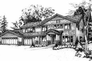 Traditional Exterior - Front Elevation Plan #78-192