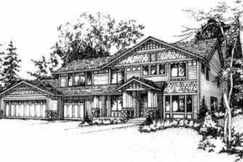 Traditional Style House Plan - 3 Beds 2.5 Baths 2603 Sq/Ft Plan #78-192
