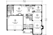 European Style House Plan - 3 Beds 2.5 Baths 2994 Sq/Ft Plan #25-256 