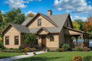 Country Style House Plan - 3 Beds 2 Baths 1560 Sq/Ft Plan #17-2534 Exterior 