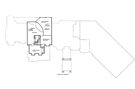 Floor Plan - Upper Floor for Craftsman House Plan #117-699 - 5 bed, 3 bath