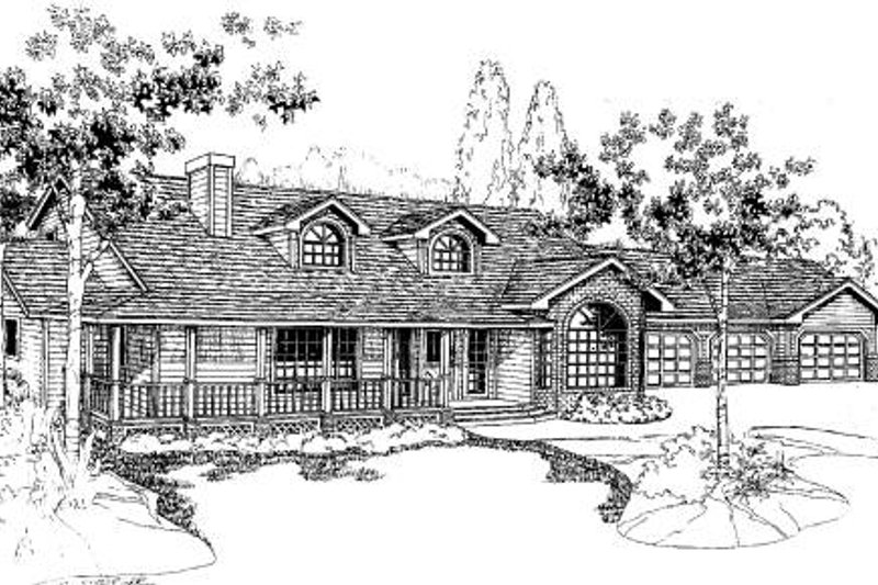 Dream House Plan - Ranch Exterior - Front Elevation Plan #60-150