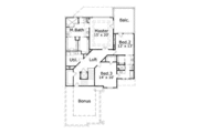 European Style House Plan - 3 Beds 2.5 Baths 3461 Sq/Ft Plan #411-150 