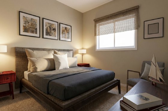 Interior - Bedroom for Farmhouse House Plan #126-265 - 3 bed, 2 bath