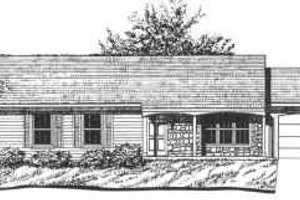 Ranch Exterior - Front Elevation Plan #30-111